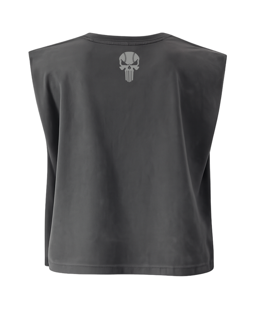 CONCRETE CUT CROPPED MUSCLE TANK